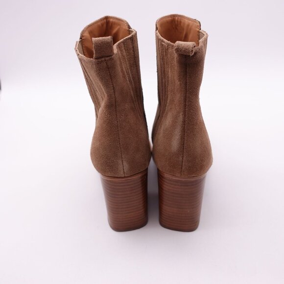 NEW Marc Fisher Women's Oshay Pointed Toe Suede Ankle Boots Size 12 Beige - Picture 5 of 8